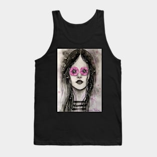 Too many sad eyes on happy faces... Tank Top